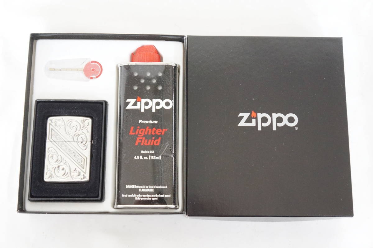 ベネチアンライン 2007年製 Zippo ジッポー オイル・石付